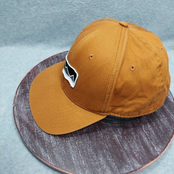 FILA Orange Adventure Snapback Hat With Mountain Patch - Picture 2 of 10